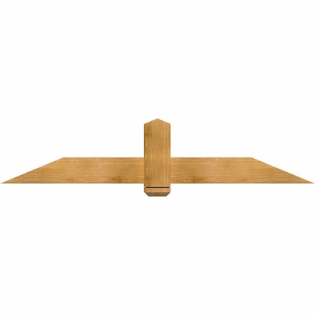 Ekena Millwork Eugene Rough Sawn Timber Gable Bracket, Western Red Cedar, 72"W x 15"H x 4"D x 6"F, 5/12 Pitch GBW072X15X0406EUG00RWR